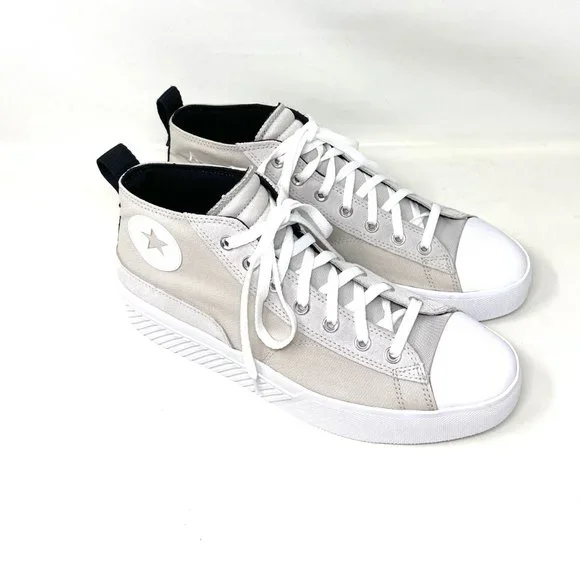 💖MEGA SALE💖Converse Untitl3d CS Mid Pale Putty White Canvas Mens 171927C - Picture 4 of 10